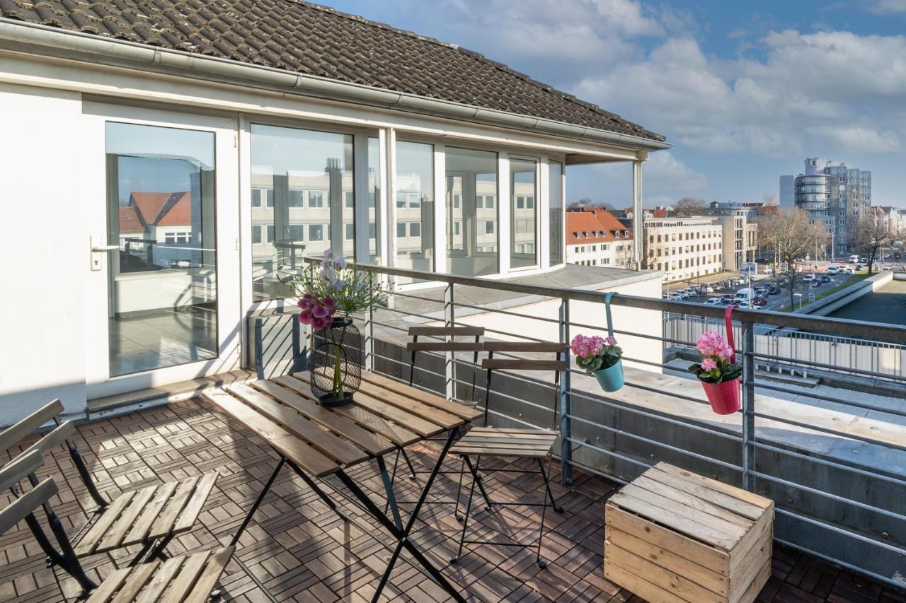 Stylisches Penthouse Zentral Balkon 75M2 Nflx Apartman Hannover Kültér fotó